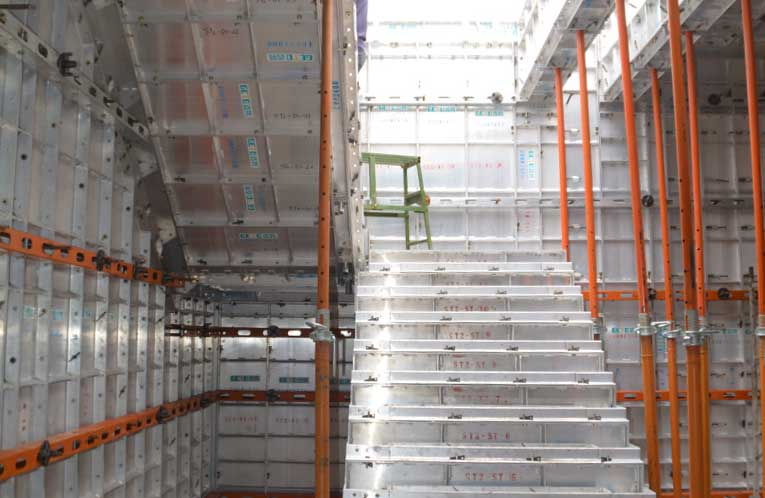 Tie-Rod System in Geto Aluminum Formwork
