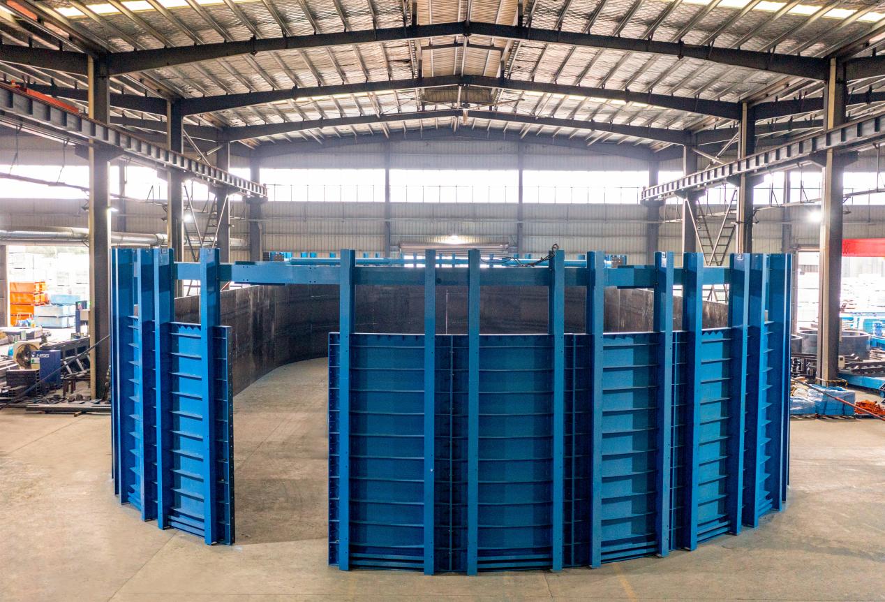 Modular steel cofferdam trial assembly