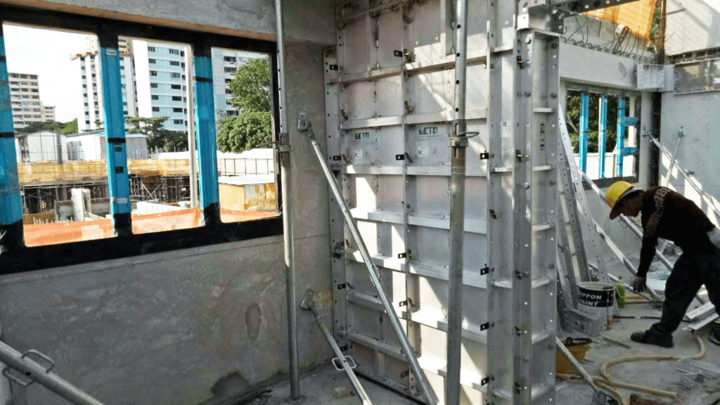 aluminum formwork and precast concrete（PC) components